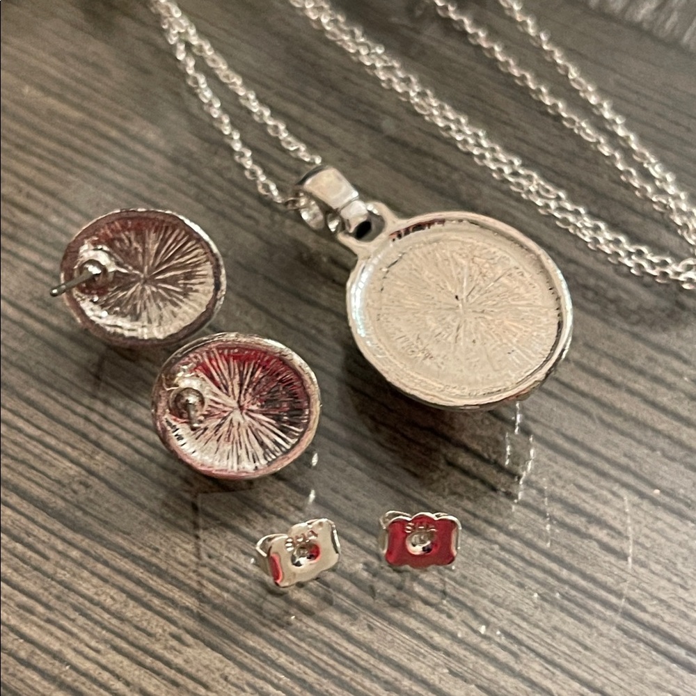2012 Avon East End Gift Set - Red Necklace & Earrings - Picture 7 of 16